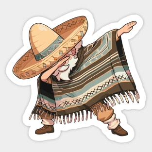 Dabbing Mexican Sticker